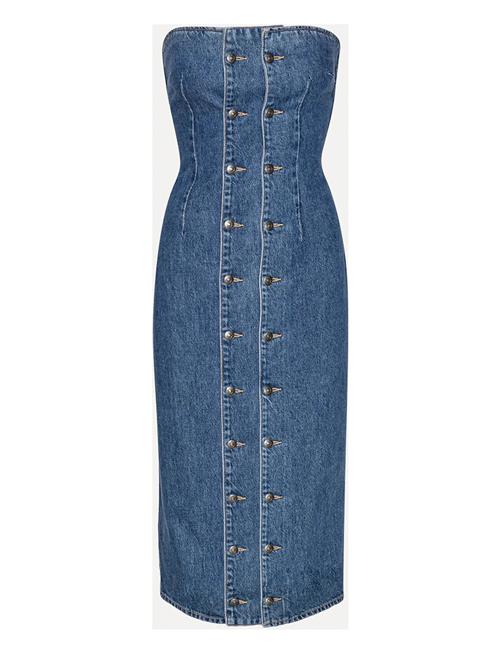 ROTATE | Denim Button Detail Dress | 42