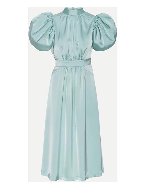 ROTATE | Satin Puff Midi Dress | 34