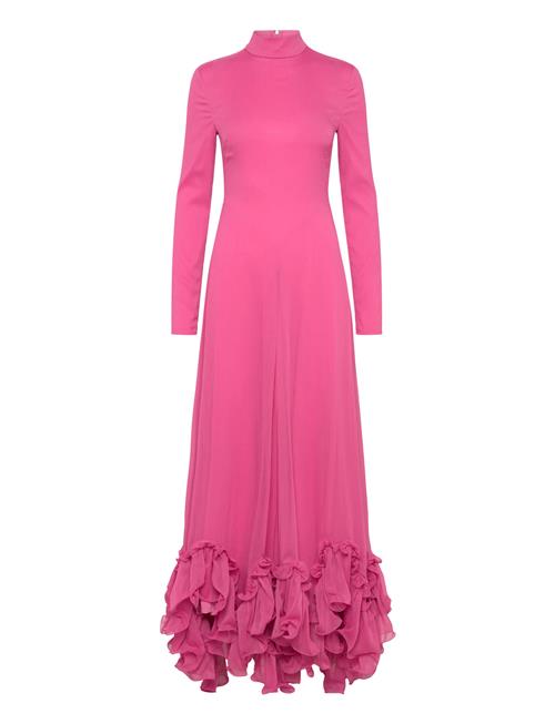 ROTATE | Chiffon Maxi Ruffle Dress | 36