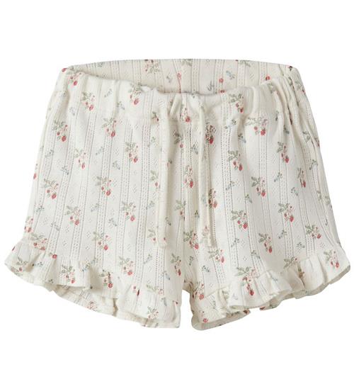 Lil Atelier Shorts - Hulmønster - NbfRachello - Coconut Milk/Str