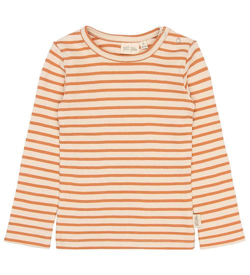 Petit Piao Bluse - Rib - Modal/Bomuld - PpSky - Coral Gold
