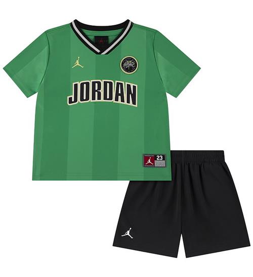 Jordan Shortssæt - Mesh - Sort/Lucky Green