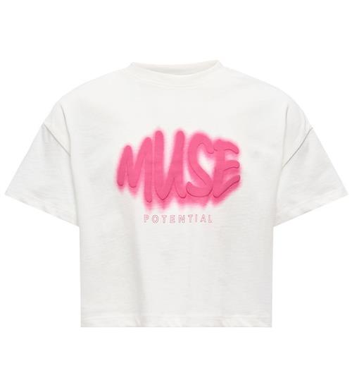 Kids Only T-shirt - Cropped - KogDaphne - Cloud Dancer/Muse