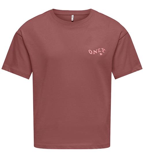 Kids Only T-shirt - Cropped - KogMaiken - Noos - Rose Brown/Roma