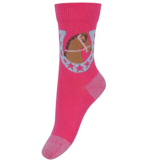 Melton Strømper - Fandango Pink m. Hest