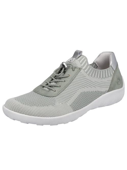 REMONTE Sneaker low  pastelgrøn / sølv / hvid