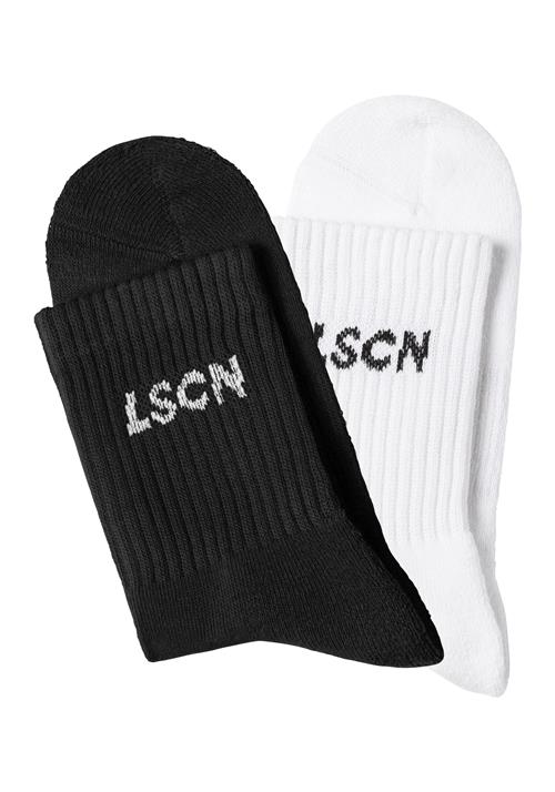 LSCN by LASCANA Sokker  sort / hvid