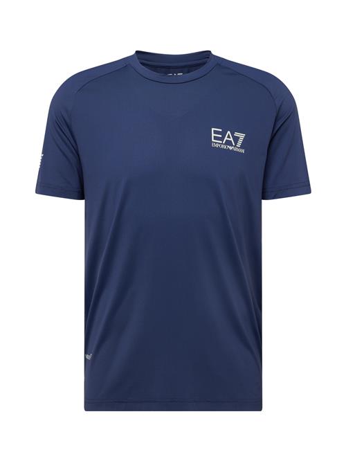 EA7 Emporio Armani Funktionsskjorte  mørkeblå / hvid