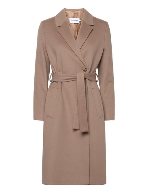 Calvin Klein | Essential Wool Wrap Coat | 42