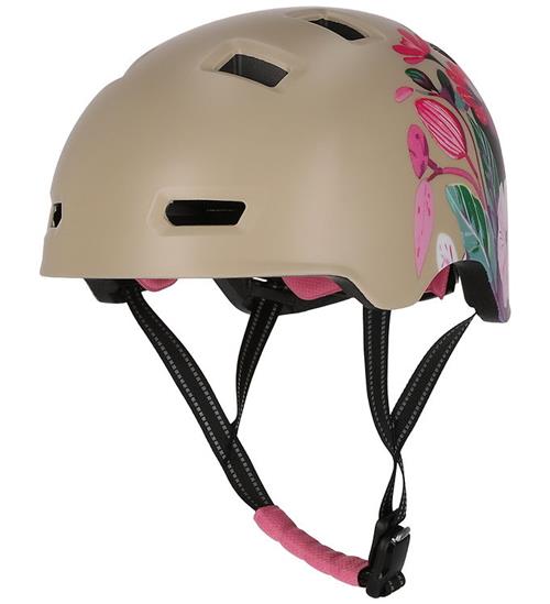 Crazy Safety Cykelhjelm - Rampage Flower - M - Sand