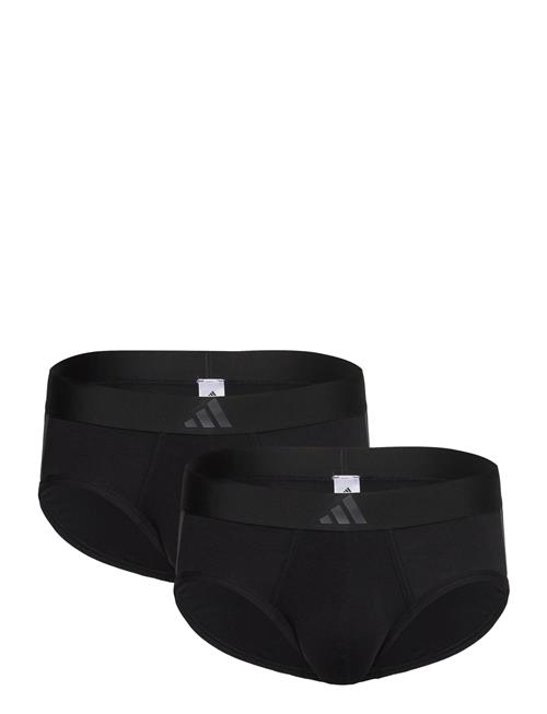 adidas Underwear | Low Rise Brief (2Pk) - Active Flex Cotton 3 Stripes | L