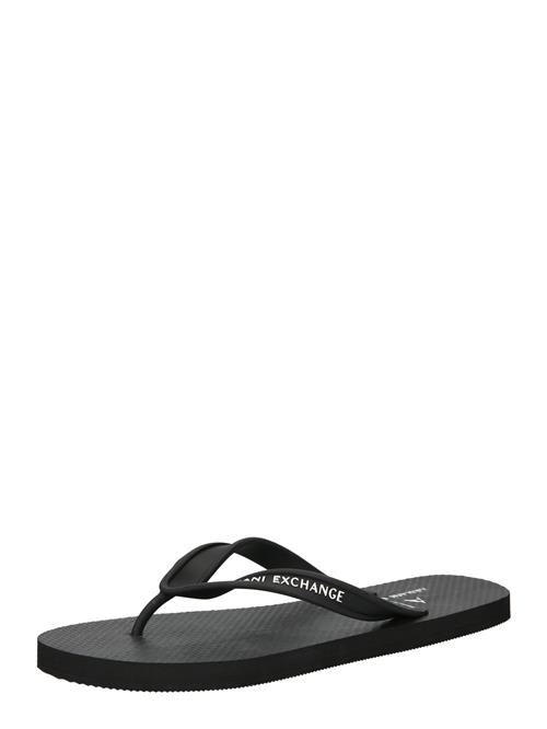 ARMANI EXCHANGE Klipklappere  sort / hvid