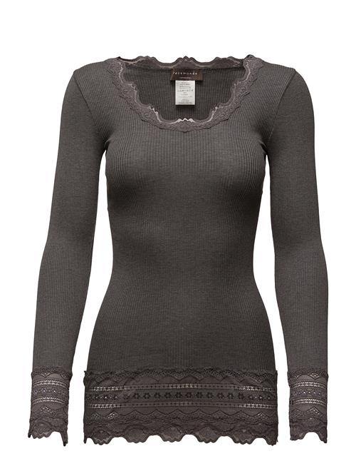 Rosemunde | Rwbenita Silk Ls O-Neck Long Lace Top | L
