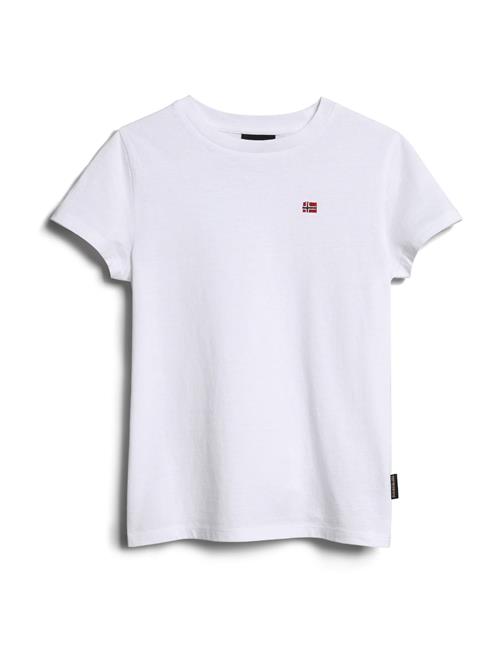 NAPAPIJRI Shirts 'Salis'  cranberry / sort / hvid