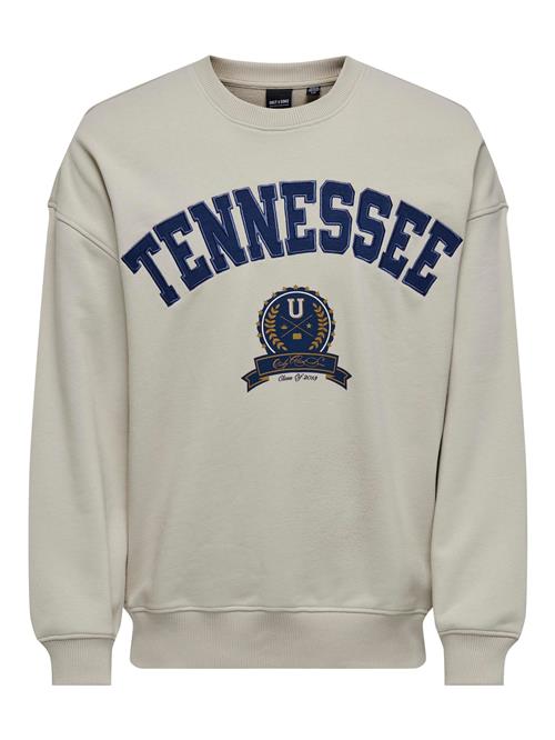 Only & Sons Sweatshirt 'Lawson'  navy / guld / offwhite