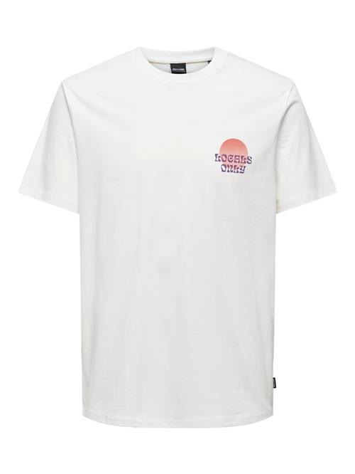 Only & Sons Bluser & t-shirts 'KYE'  beige / lilla / abrikos / hvid