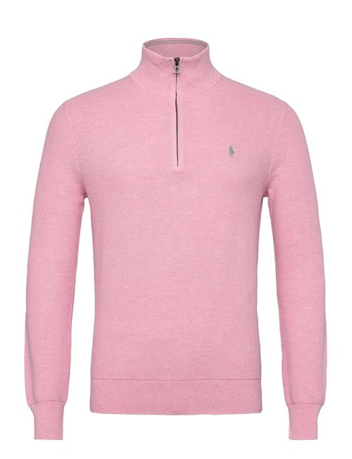 Polo Ralph Lauren | Mesh-Knit Cotton Quarter-Zip Sweater | M