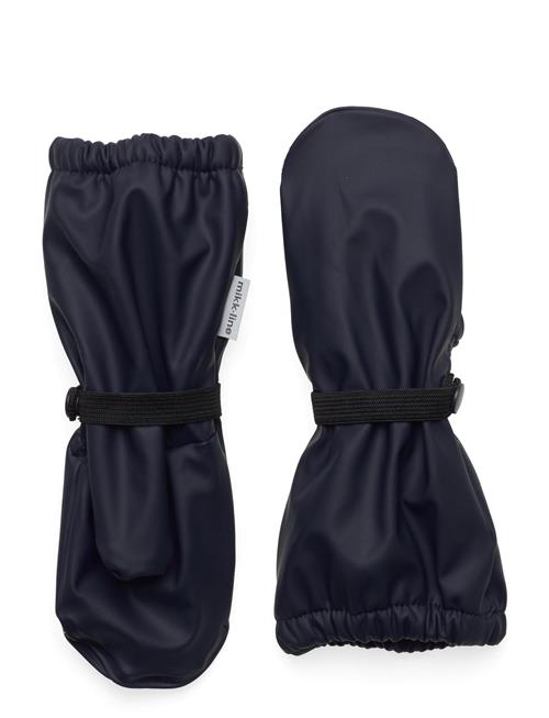 mikk-line | Pu Rain Mittens W. Fleece | 110/116