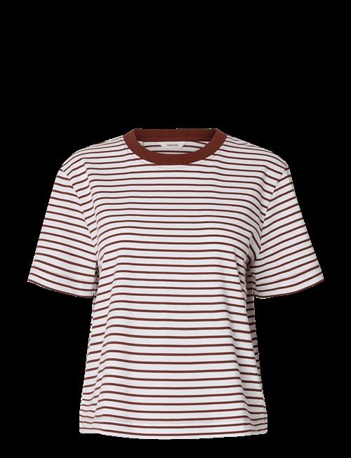 Selected | Slfessential Ss Striped Boxy Tee Noos | S
