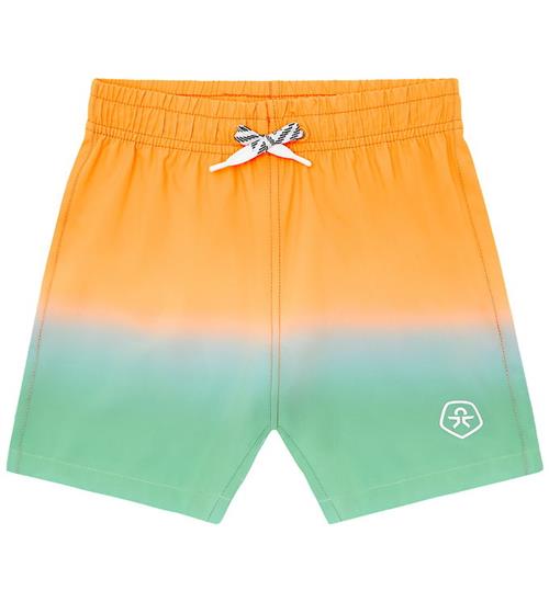 Color Kids Badeshorts - Orange Pop m. Magisk Print