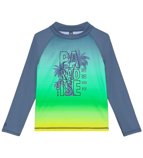 Color Kids Badebluse - Coronet Blue m. Print