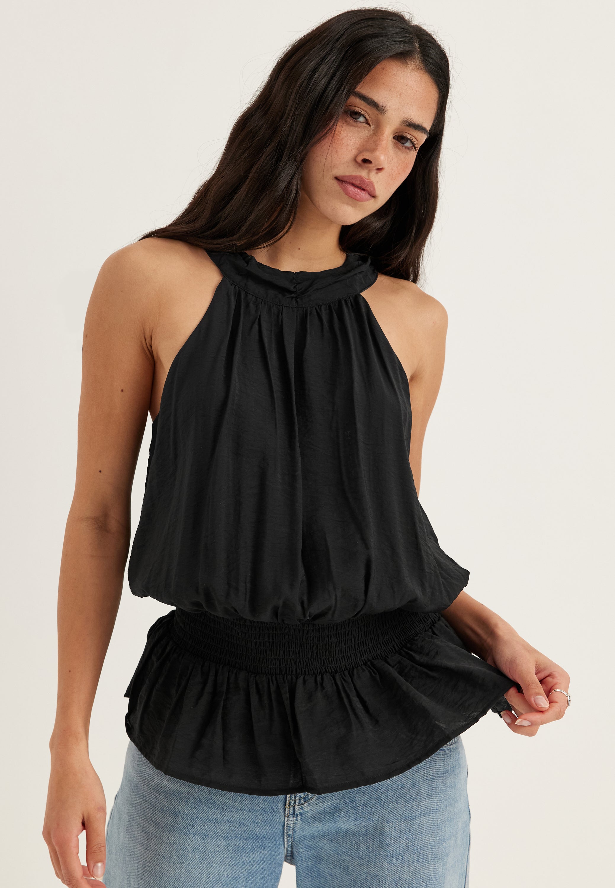 BUBBLEROOM Halter Neck Blouse