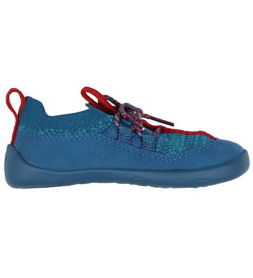 Se Affenzahn Sko - Shark - Barfod - Blue hos KidsWorld