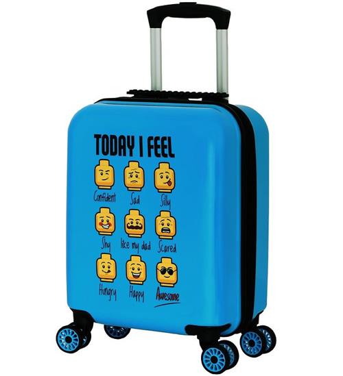 Se LEGOÂ® Kuffert - Minifigures - Blå hos KidsWorld