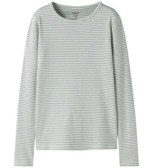 Name It Bluse - Rib - NkfKommaku - Green Milieu