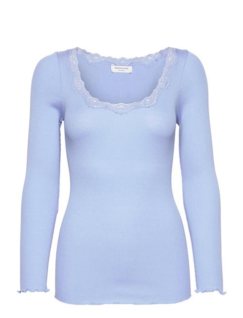 Rosemunde | Rwbabette Silk Ls U-Neck Lace T-Shi | XL