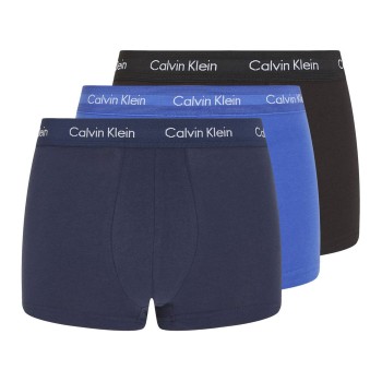 Calvin Klein 3P Cotton Stretch Low Rise Trunks Flerfarvet-2 bomuld Small Herre
