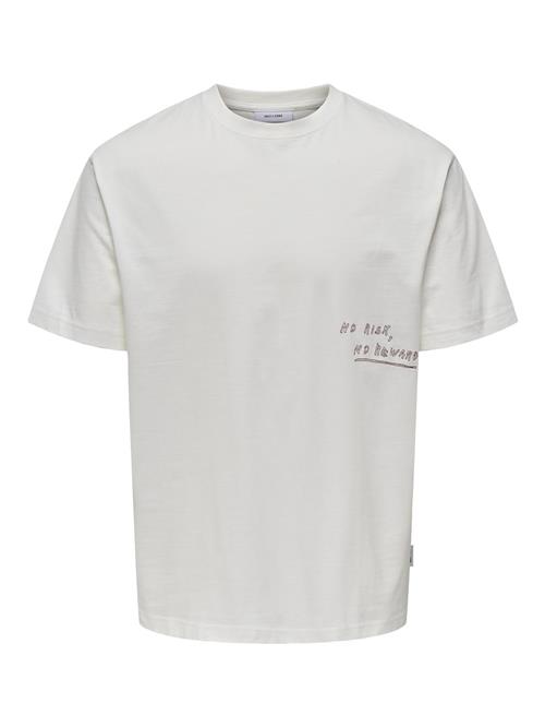 Only & Sons Bluser & t-shirts  merlot / hvid