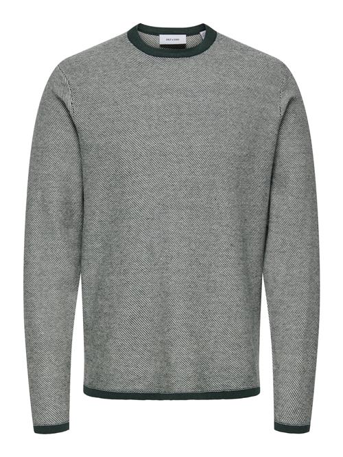 Only & Sons Pullover 'Timmy'  grå / mørkegrøn