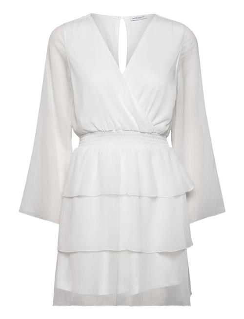 Bubbleroom | Frill L/S Chiffon Dress | 42