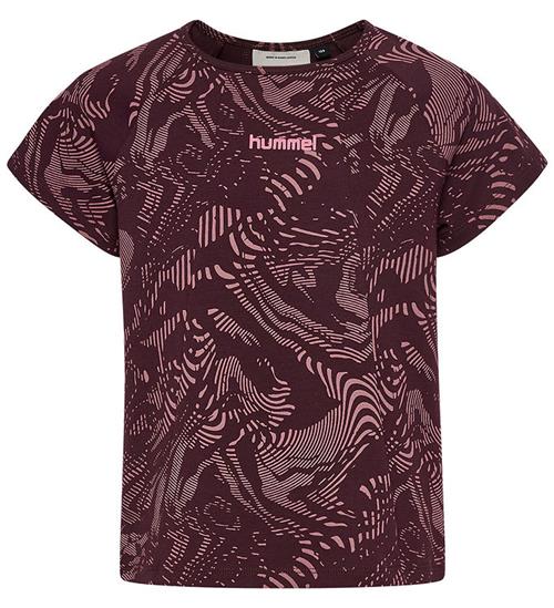 Hummel T-shirt - HmlJR - AOP - A-Shaped - Winetasting