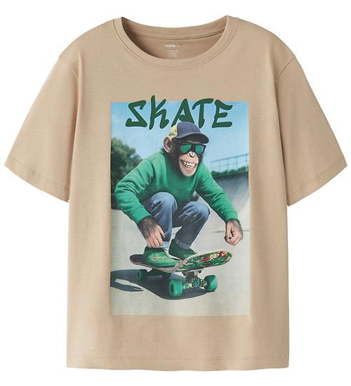 Name it T-shirt - NkmVoto - Sesame/Monkey Skater
