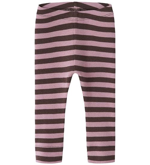 Name It Leggins - Noos - NbnBanio - French Roast/Lilas