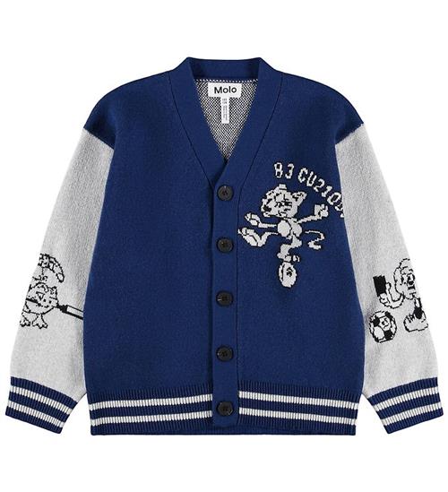 Molo cardigan - Bertel - Blue/Grey
