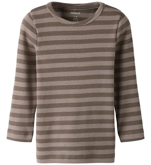 Name It T-shirt - Rib - Noos - NmnBanio - Morel/Satellite