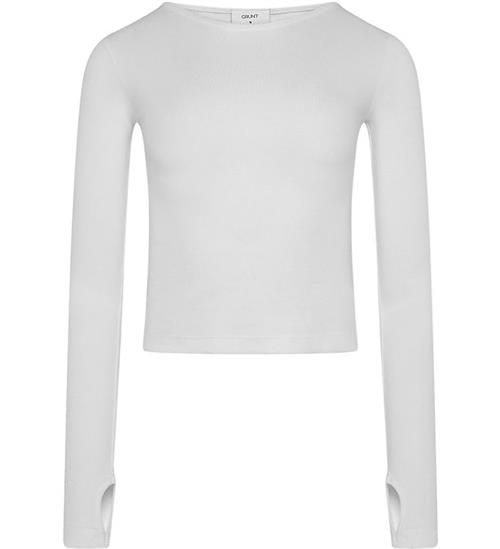 Grunt Bluse - Cropped - GrToni - Rib - Hvid