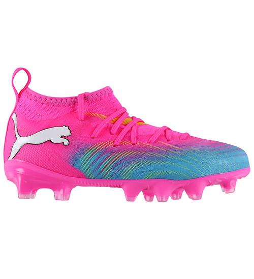 Puma fodboldstøvler - Future 9 Match FG/AG Jr - Poison Pink/Sun