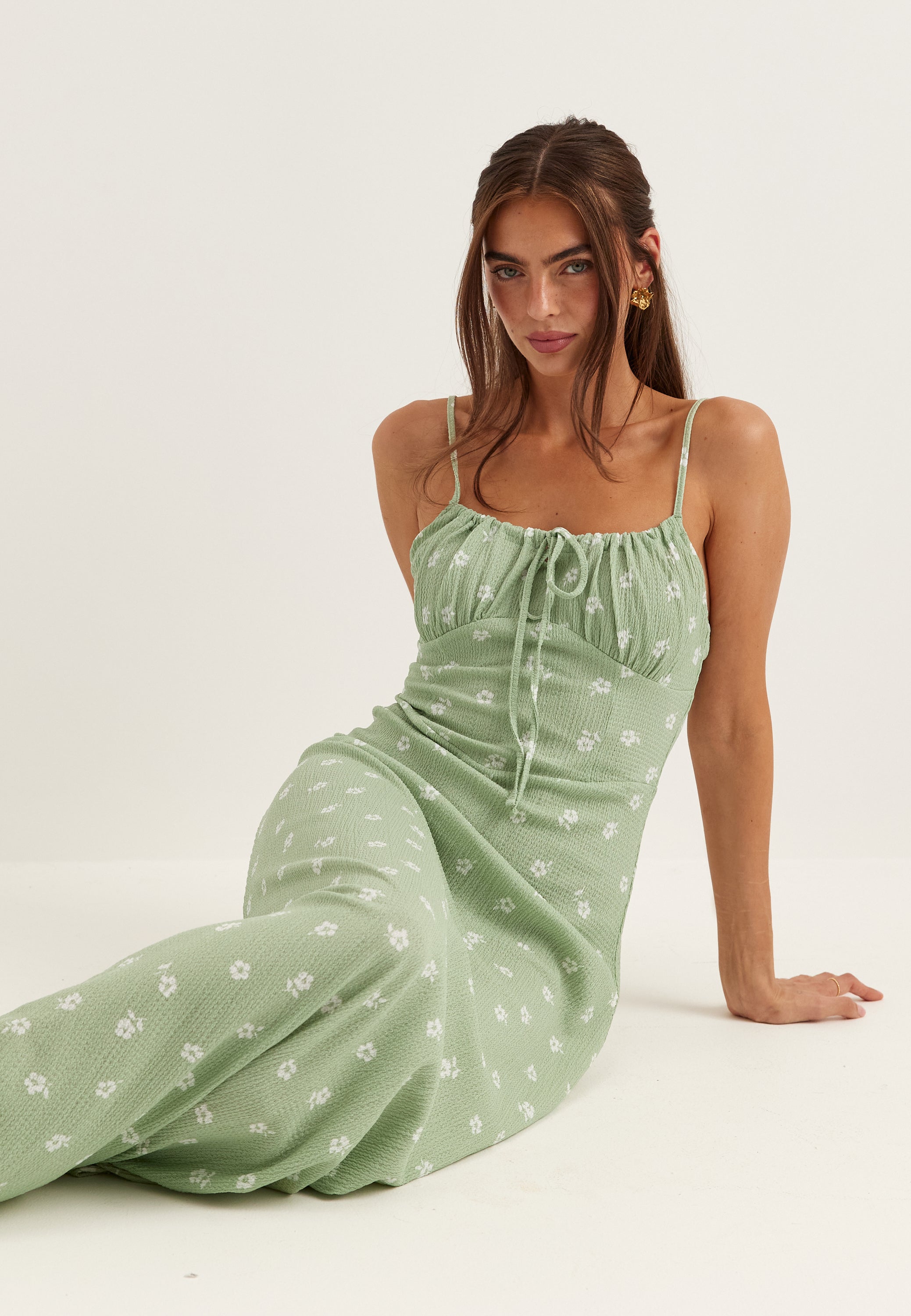 BUBBLEROOM Strap Maxi Dress