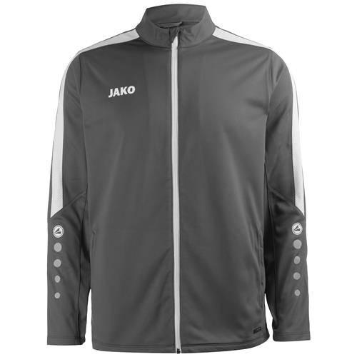 JAKO Sportsjakke 'Power'  mørkegrå / offwhite