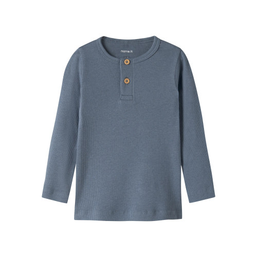 NAME IT Langærmet Bluse Kab Blue Mirage