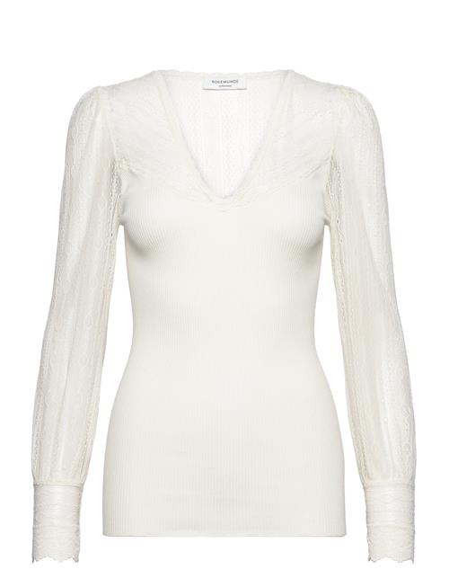 Rosemunde | Silk T-Shirt W/ Lace | L