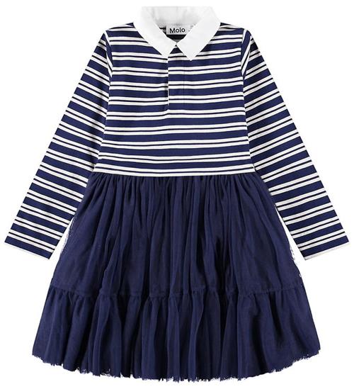 Molo Kjole - Cyanne - Warm Navy Stripe