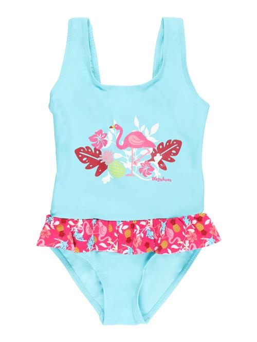 PLAYSHOES Badedragt  turkis / lime / lyserød / pitaya / hvid