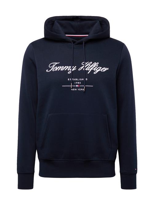 TOMMY HILFIGER Sweatshirt 'Logo Embroidery'  navy / rød / hvid