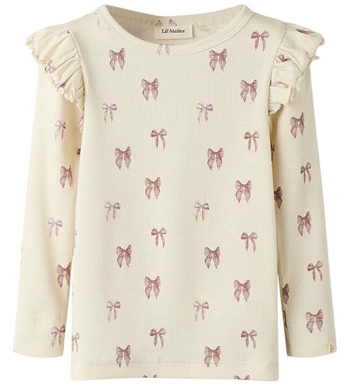 Lil Atelier Bluse - Rib - Slim - Noos - NmfGavo - Turtledove/Bow