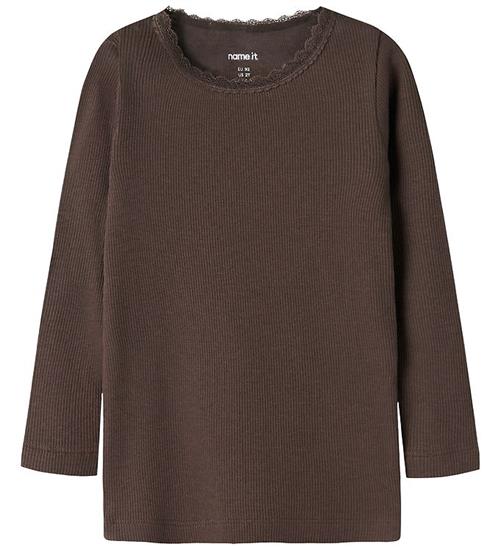 Name It Bluse - Rib - Noos - NmfKab - French Roast